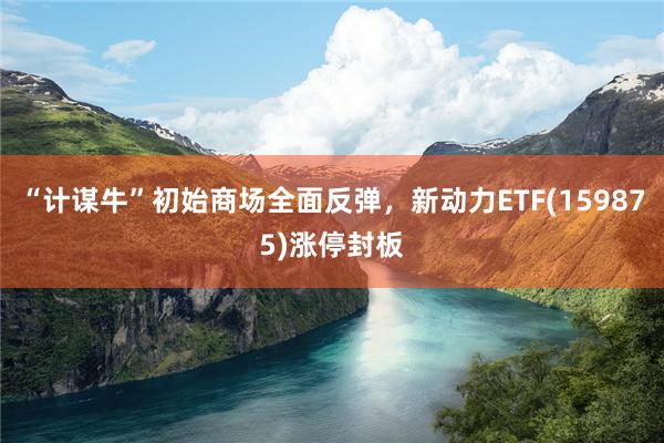 “计谋牛”初始商场全面反弹，新动力ETF(159875)涨停封板