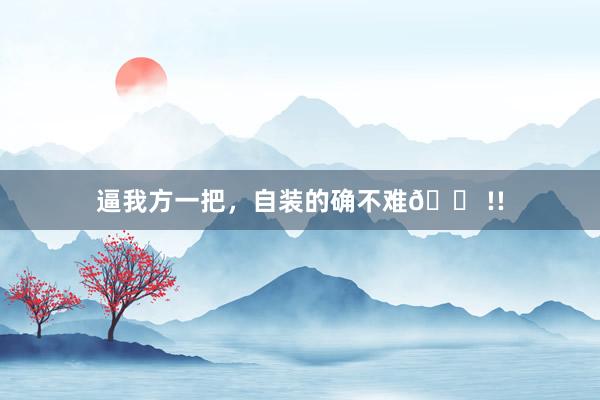 逼我方一把，自装的确不难🏠!!