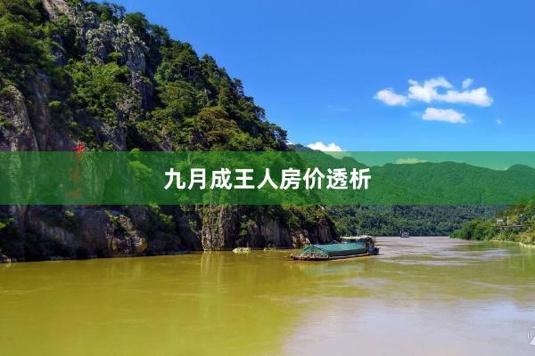 九月成王人房价透析